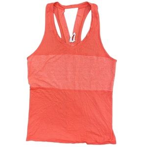 Lululemon athletica orange tank top size 4